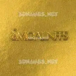 smoalnffs in All Gold style - 3D name wallpaper