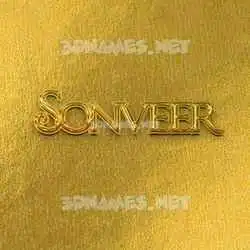 sonveer in All Gold style - 3D name wallpaper