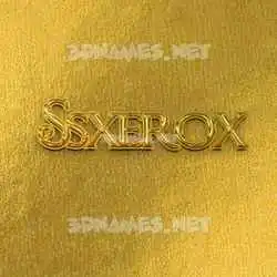ssxerox in All Gold style - 3D name wallpaper