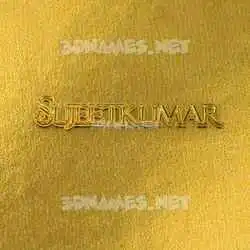 sujeetkumar in All Gold style - 3D name wallpaper