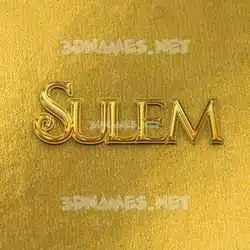 sulem in All Gold style - 3D name wallpaper