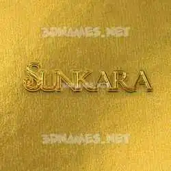 sunkara in All Gold style - 3D name wallpaper