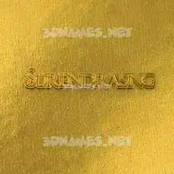 surendrasing in All Gold style - 3D name wallpaper