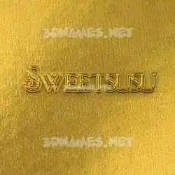 sweetsusu in All Gold style - 3D name wallpaper