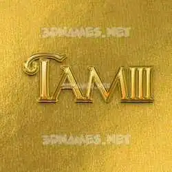 tamiii in All Gold style - 3D name wallpaper