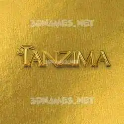 tanzima in All Gold style - 3D name wallpaper