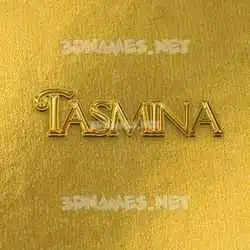 tasmina in All Gold style - 3D name wallpaper