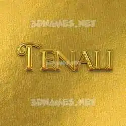 tenali in All Gold style - 3D name wallpaper