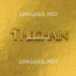 thechain in All Gold style - 3D name wallpaper