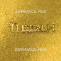 thejidsuh in All Gold style - 3D name wallpaper