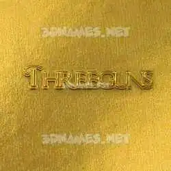 threeguns in All Gold style - 3D name wallpaper