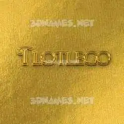 tlotlego in All Gold style - 3D name wallpaper