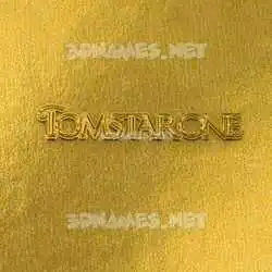 tomstarone in All Gold style - 3D name wallpaper