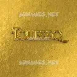 toufeeq in All Gold style - 3D name wallpaper