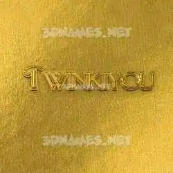 twinkiyou in All Gold style - 3D name wallpaper