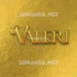 valeri in All Gold style - 3D name wallpaper