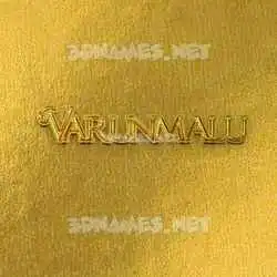 varunmalu in All Gold style - 3D name wallpaper