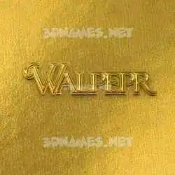 walpepr in All Gold style - 3D name wallpaper