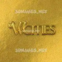 wcities in All Gold style - 3D name wallpaper