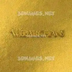 webarchians in All Gold style - 3D name wallpaper