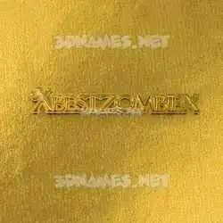 xbestzombiex in All Gold style - 3D name wallpaper