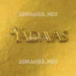yadavas in All Gold style - 3D name wallpaper
