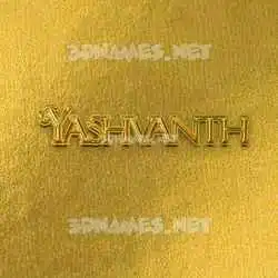 yashvanth in All Gold style - 3D name wallpaper