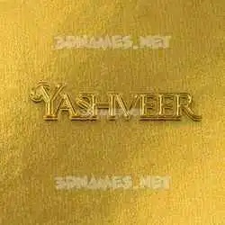 yashveer in All Gold style - 3D name wallpaper