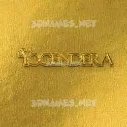 yogendera in All Gold style - 3D name wallpaper