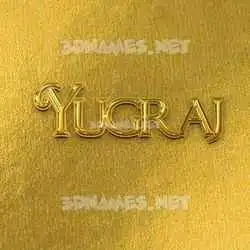 yugraj in All Gold style - 3D name wallpaper