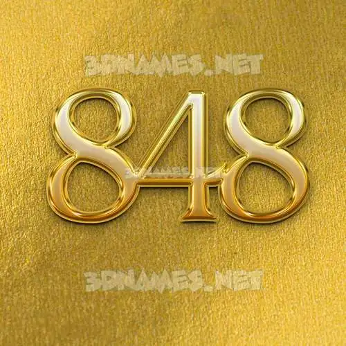848 in All Gold style - 3D name wallpaper 848 in All Gold style - 3D name wallpaper