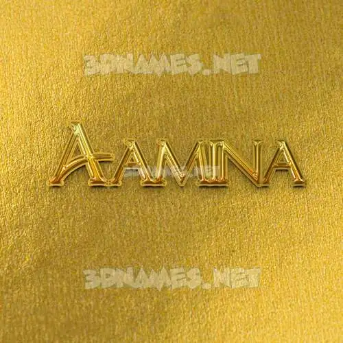 aamina in All Gold style - 3D name wallpaper aamina in All Gold style - 3D name wallpaper
