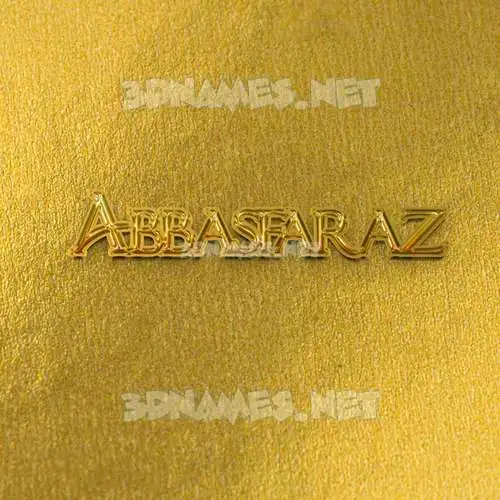 abbasfaraz in All Gold style - 3D name wallpaper abbasfaraz in All Gold style - 3D name wallpaper