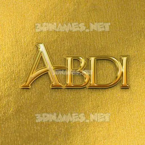 abdi in All Gold style - 3D name wallpaper abdi in All Gold style - 3D name wallpaper