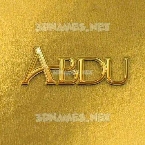 abdu in All Gold style - 3D name wallpaper abdu in All Gold style - 3D name wallpaper