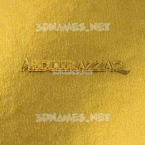 abdullrazzaq in All Gold style - 3D name wallpaper abdullrazzaq in All Gold style - 3D name wallpaper