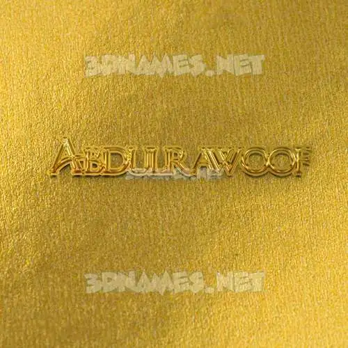 abdulrawoof in All Gold style - 3D name wallpaper abdulrawoof in All Gold style - 3D name wallpaper