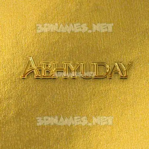abhyuday in All Gold style - 3D name wallpaper abhyuday in All Gold style - 3D name wallpaper