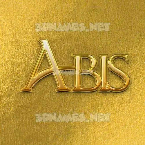 abis in All Gold style - 3D name wallpaper abis in All Gold style - 3D name wallpaper