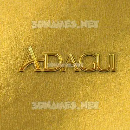 adagui in All Gold style - 3D name wallpaper adagui in All Gold style - 3D name wallpaper