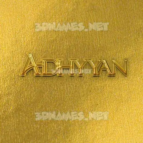adhyyan in All Gold style - 3D name wallpaper adhyyan in All Gold style - 3D name wallpaper