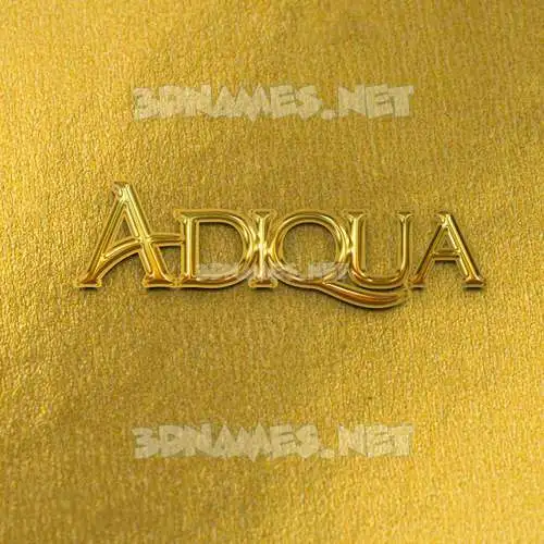 adiqua in All Gold style - 3D name wallpaper adiqua in All Gold style - 3D name wallpaper