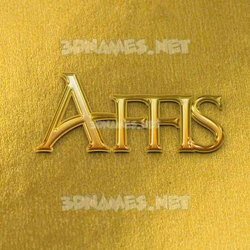 affis in All Gold style - 3D name wallpaper affis in All Gold style - 3D name wallpaper