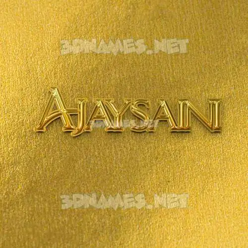 ajaysaini in All Gold style - 3D name wallpaper