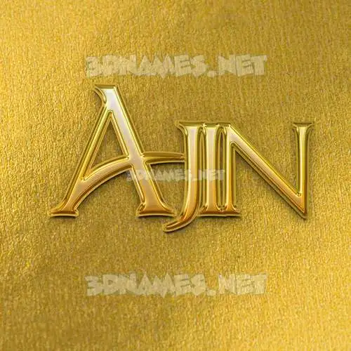 ajin in All Gold style - 3D name wallpaper ajin in All Gold style - 3D name wallpaper