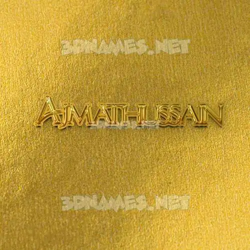 ajmathussain in All Gold style - 3D name wallpaper ajmathussain in All Gold style - 3D name wallpaper