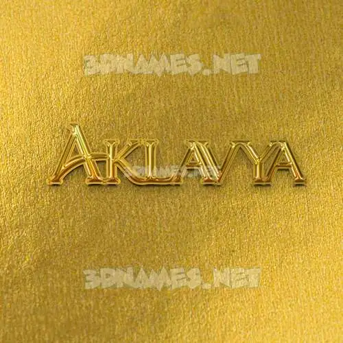 aklavya in All Gold style - 3D name wallpaper