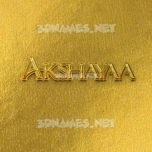 akshayaa in All Gold style - 3D name wallpaper