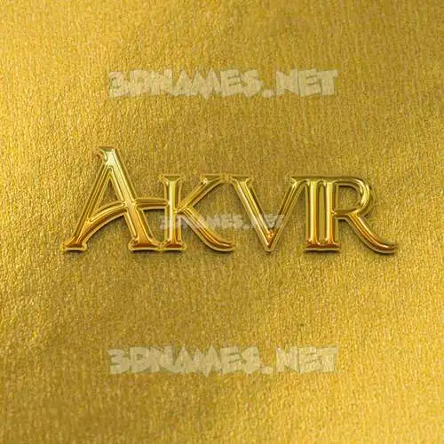 akvir in All Gold style - 3D name wallpaper akvir in All Gold style - 3D name wallpaper