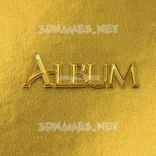album in All Gold style - 3D name wallpaper album in All Gold style - 3D name wallpaper